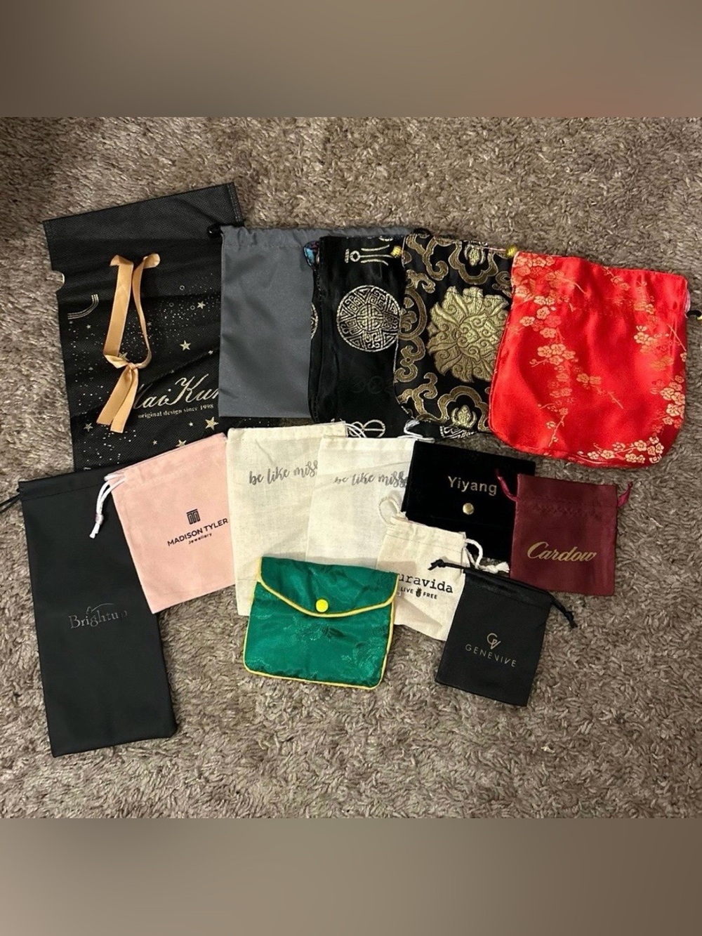 Assorted Jewelry Pouches